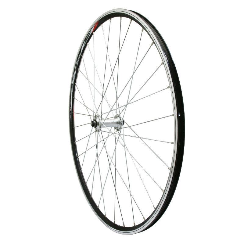 Roue avant route 700 Elan CFX noire moyeu Miche