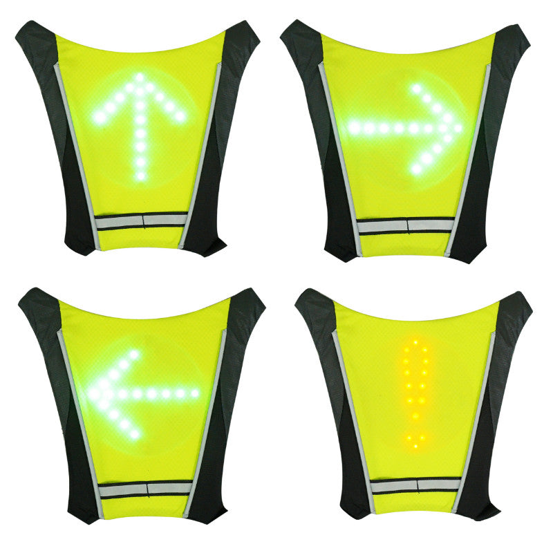 Gilet de sécurité à LED avec clignotants et télécommande, rechargeable USB – vue 8