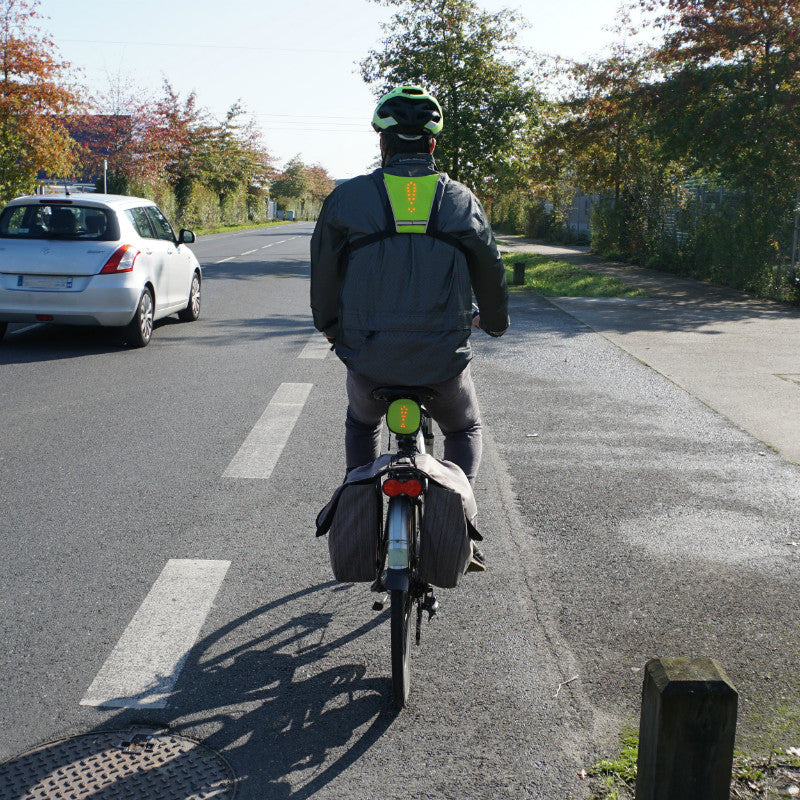 Gilet de sécurité à LED avec clignotants et télécommande, rechargeable USB – vue 4
