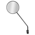Rétroviseur rond noir tige 170 mm réglable fixation 22,2 mm