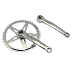 Pédalier city P2R acier chromé 150 mm plateau 44 dents