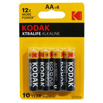 Piles AA LR06 Kodak Xtralife (lot de 4)