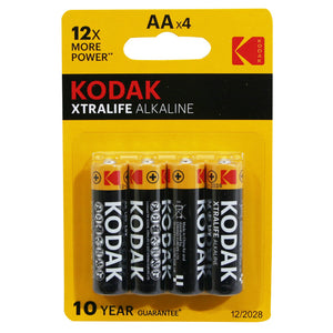 Piles AA LR06 Kodak Xtralife (lot de 4)