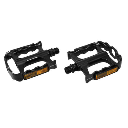 Pédales city-VTT Premium Newton alu noir 9/16" à roulements (paire)