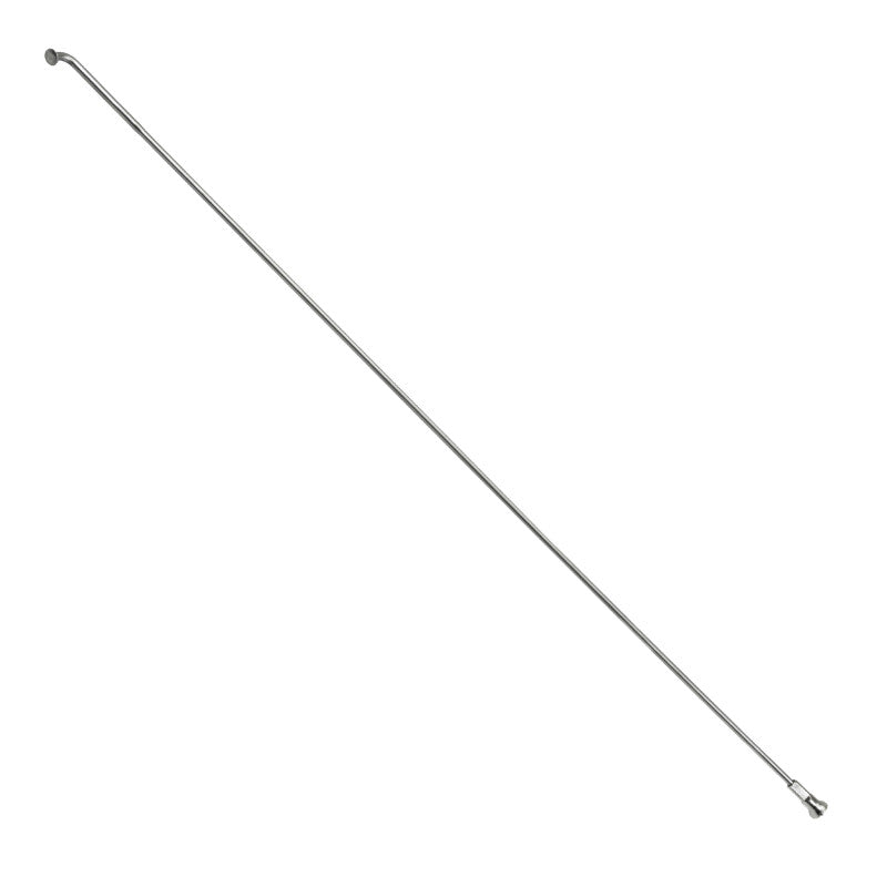 Rayon renforcé inox argent 2,0-2,3 mm tête coudée – Sans écrou À l'unité 296 mm