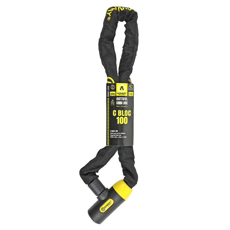 Antivol chaîne à clé Auvray C-Bloc spécial loueur Ø 8 mm 1 m – vue 2