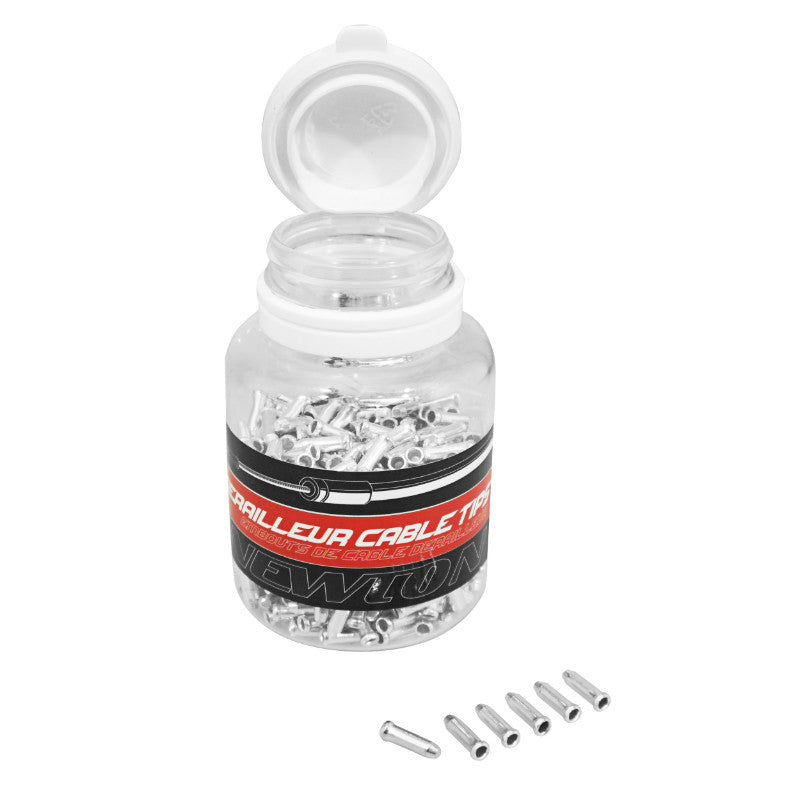 Embouts de câble de dérailleur argent (boîte de 500)