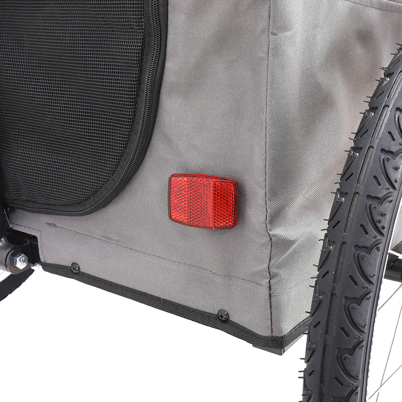 Remorque utilitaire pliable rouge-gris roues 20" – 45 kg – vue 13