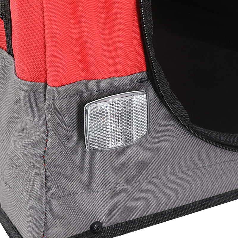 Remorque utilitaire pliable rouge-gris roues 20" – 45 kg – vue 14