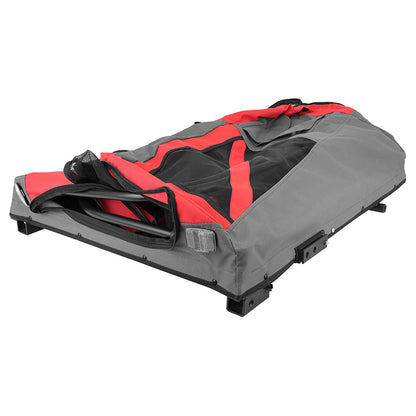 Remorque utilitaire pliable rouge-gris roues 20" – 45 kg