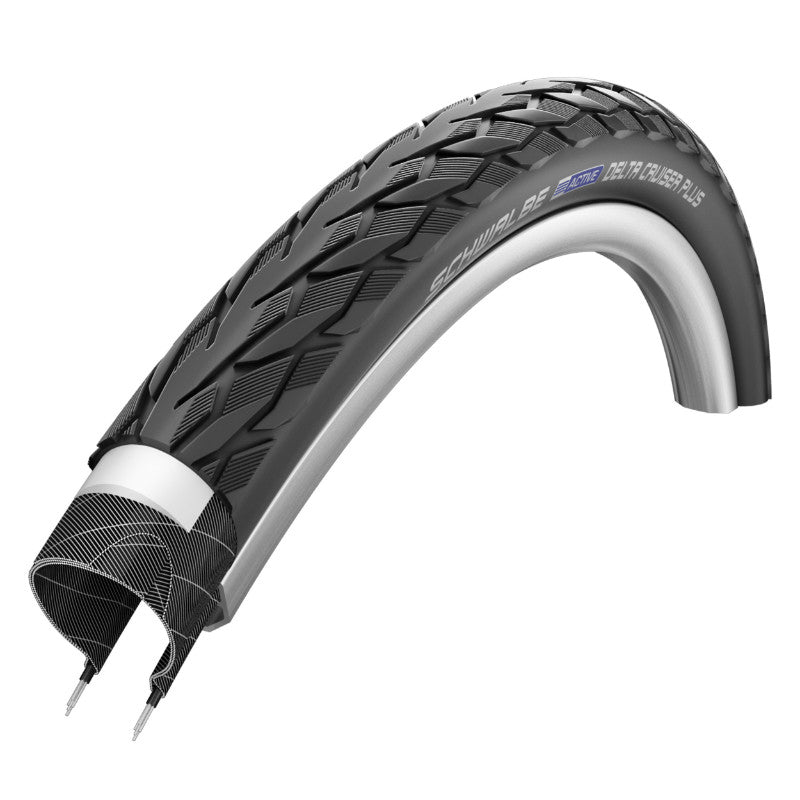 Pneu VTC Schwalbe Delta Cruiser Plus noir tringle rigide – 700 x 38 (40-635)