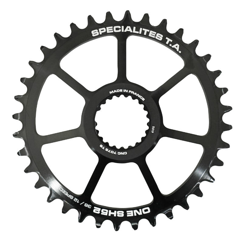 Plateau VTT TA One SH52 Direct Mount pour Shimano XTR M9100-XT M8100-SLX M7100 noir 10-11-12 v narrow wide – 36 dents