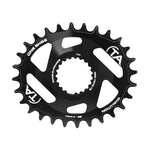 Plateau VTT TA One SH52 Oval Direct Mount pour Shimano XTR M9100-XT M8100-SLX M7100 noir 10-11-12 v narrow wide – 28 dents
