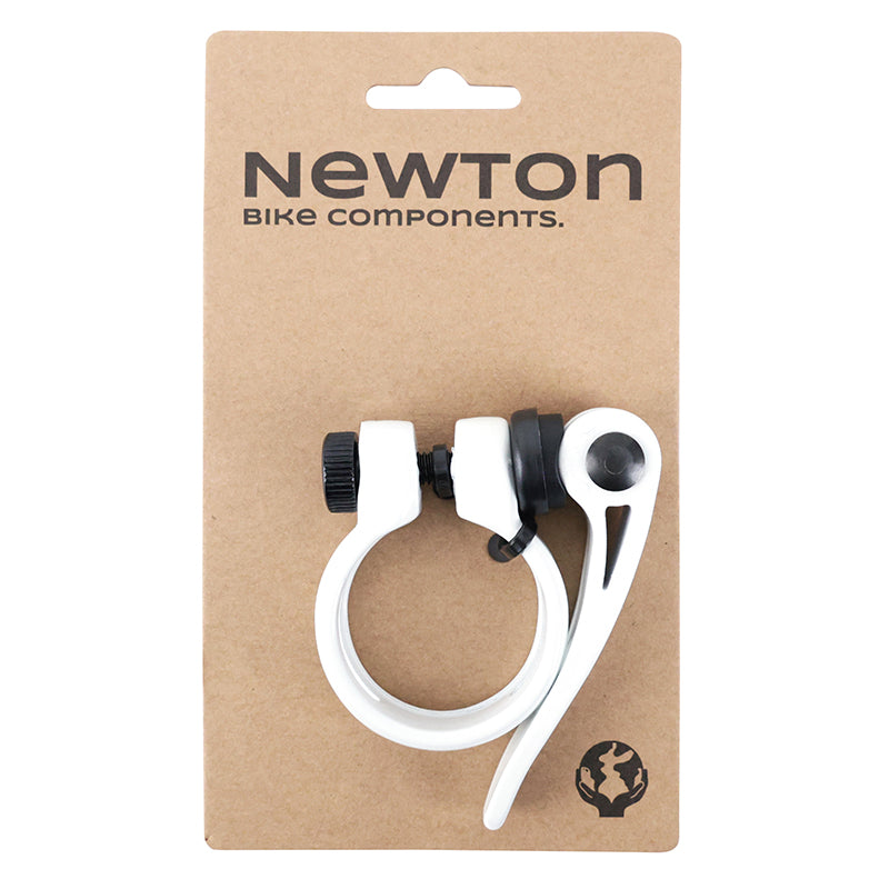 Collier de selle rapide Newton alu – Blanc 34,9 mm