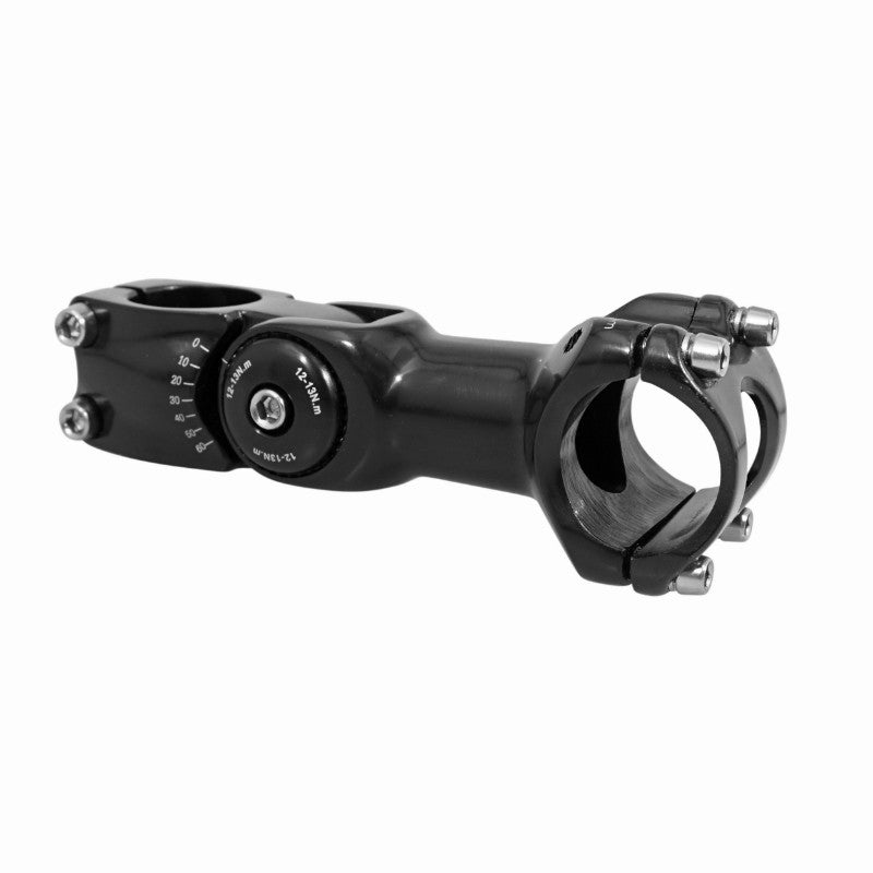 Potence réglable P2R noire 31,8 mm – 110 mm, pivot 1"1/8