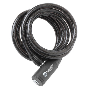 Antivol spirale à clé Auvray Ø 8 mm 1,50 m avec support