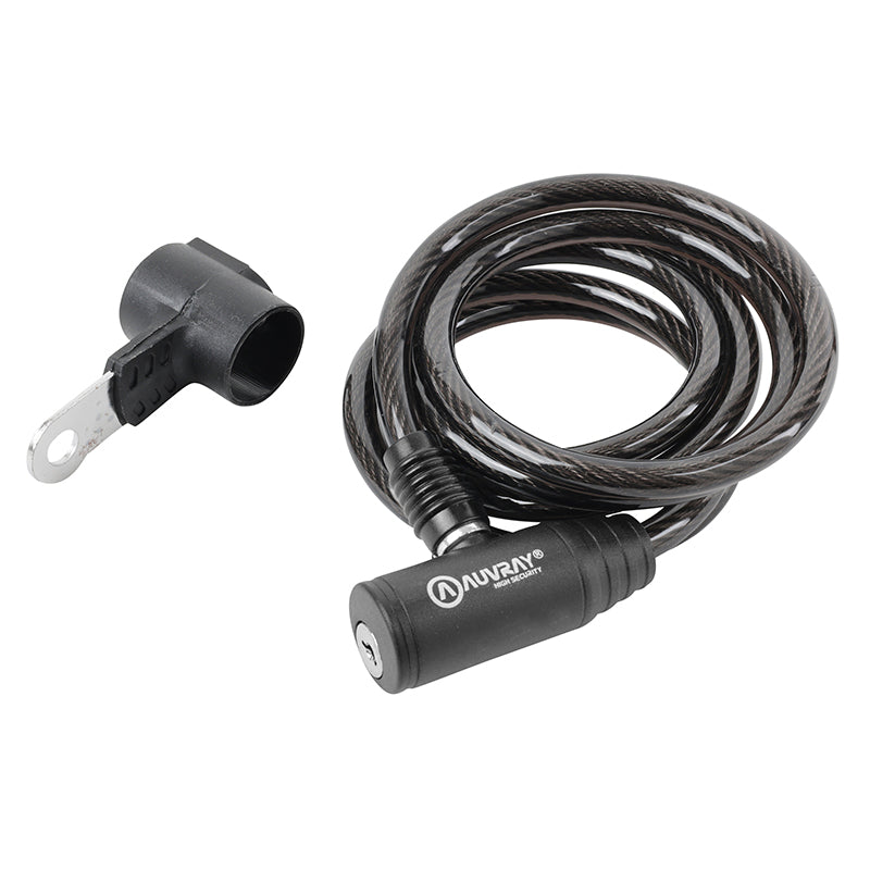 Antivol spirale à clé Auvray Ø 8 mm 1,50 m avec support – vue 4