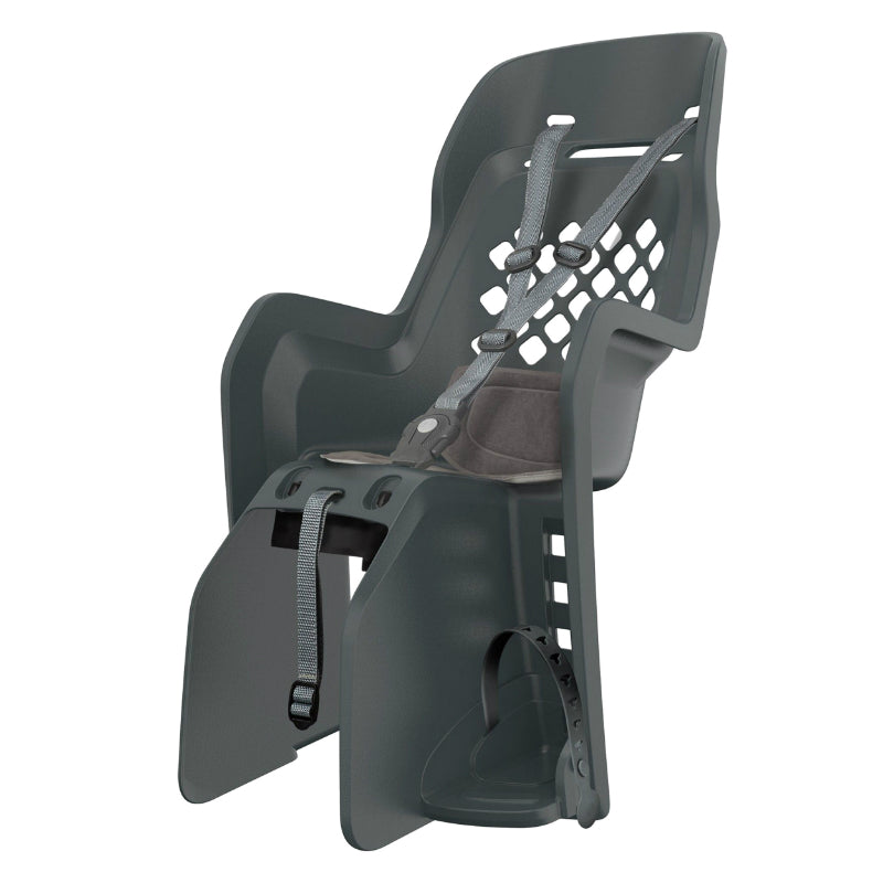 Siège enfant arrière Polisport Joy sur porte-bagages 9-22 kg – Noir coussin gris