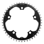 Plateau route Stronglight 5 branches 130 mm type Shimano extérieur noir 9-10 v – 46 dents