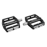 Pédales plateforme Newton alu CNC noir à picots 108 x 98 mm (paire)