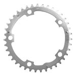 Plateau route Stronglight 5 branches 130 mm type Shimano milieu triple argent 9-10 v – 39 dents