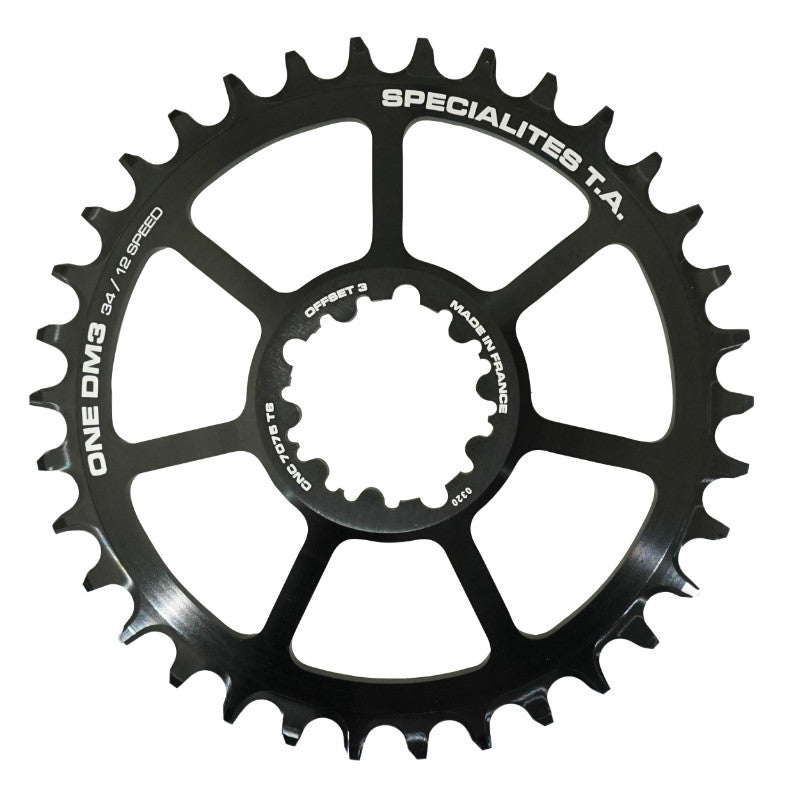 Plateau VTT TA DM3 Direct Mount Boost pour SRAM GX-XX1-X01 noir 11-12 v narrow wide déport 3 mm – 34 dents