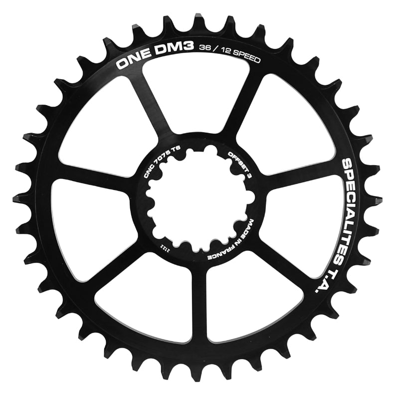 Plateau VTT TA DM3 Direct Mount Boost pour SRAM GX-XX1-X01 noir 11-12 v narrow wide déport 3 mm – 36 dents