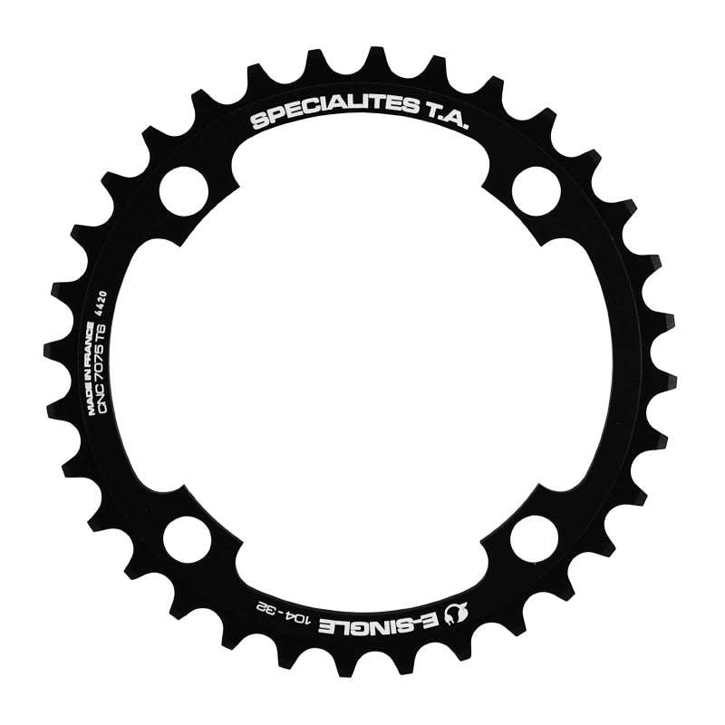 Plateau VAE TA E-Single 4 br. 104 mm universel VAE mono noir – 32 dents
