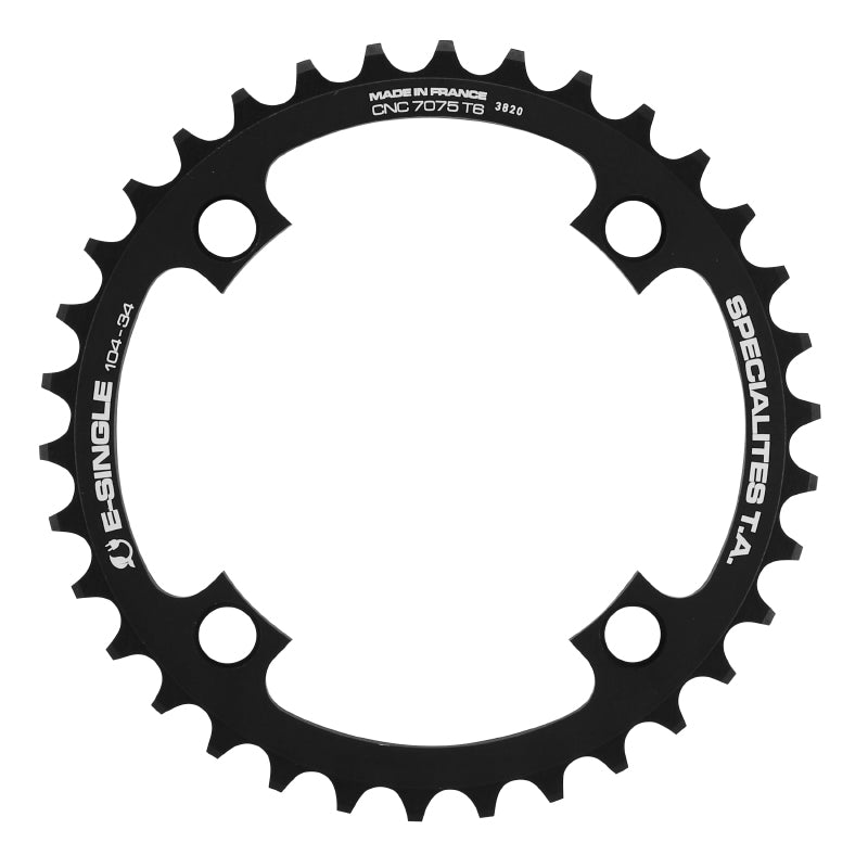 Plateau VAE TA E-Single 4 br. 104 mm universel VAE mono noir – 34 dents