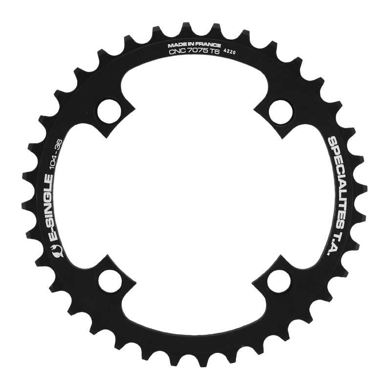 Plateau VAE TA E-Single 4 br. 104 mm universel VAE mono noir – 36 dents