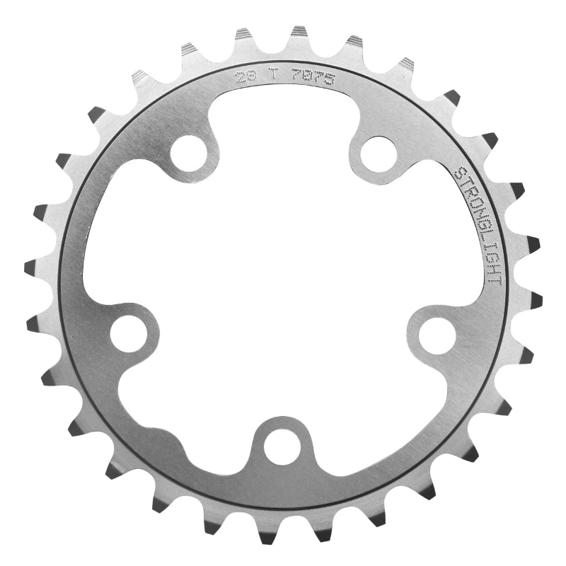 Plateau route Stronglight 5 branches 74 mm triple argent 9-10 v – 28 dents