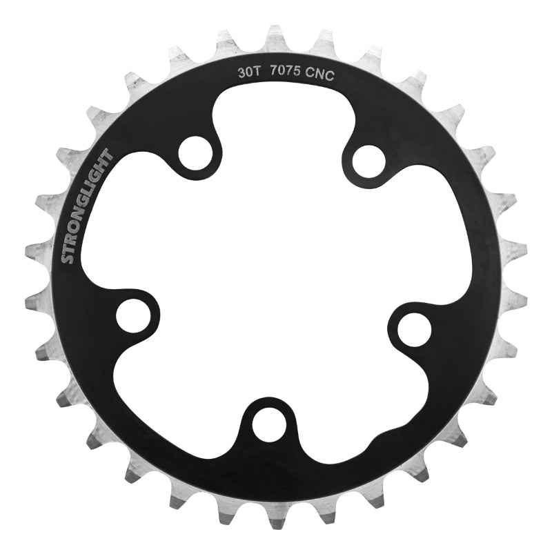 Plateau route Stronglight 5 branches 74 mm triple noir 9-10 v – 30 dents