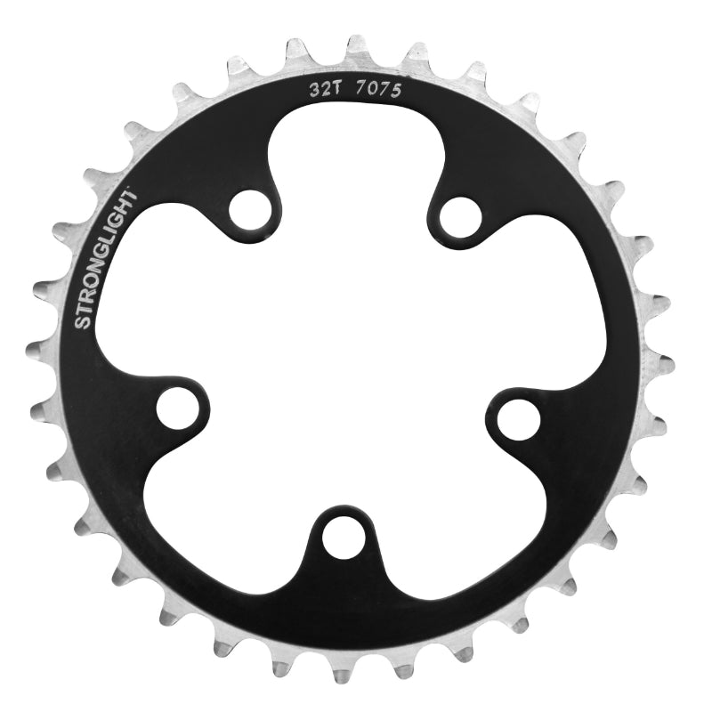 Plateau route Stronglight 5 branches 74 mm triple noir 9-10 v – 32 dents