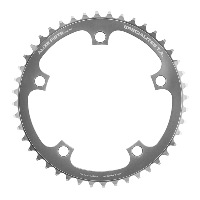 Plateau piste TA 5 br. 130 mm argent chaîne 1/8" – 44 dents