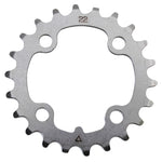Plateau VTT Stronglight 4 branches 64 mm intérieur triple argent acier 8-9 v – 22 dents