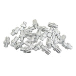Vis de réglage de câble M10 alu argent fendues (lot de 25)