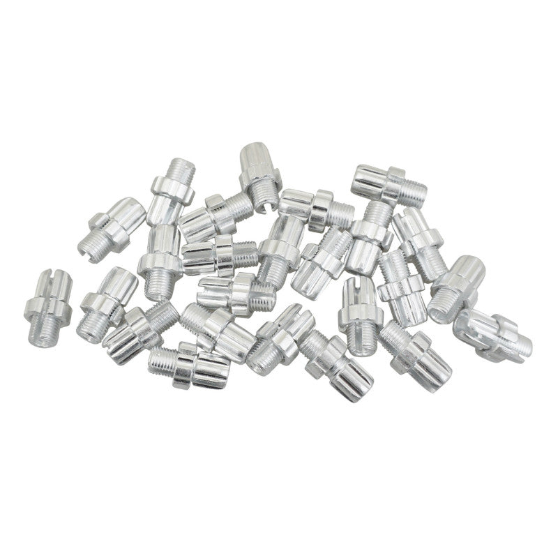 Vis de réglage de câble M10 alu argent fendues (lot de 25)