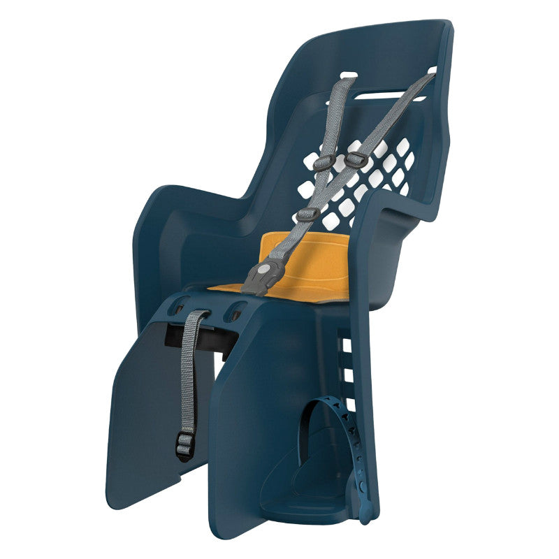 Siège enfant arrière Polisport Joy sur porte-bagages 9-22 kg – Jeans coussin jaune