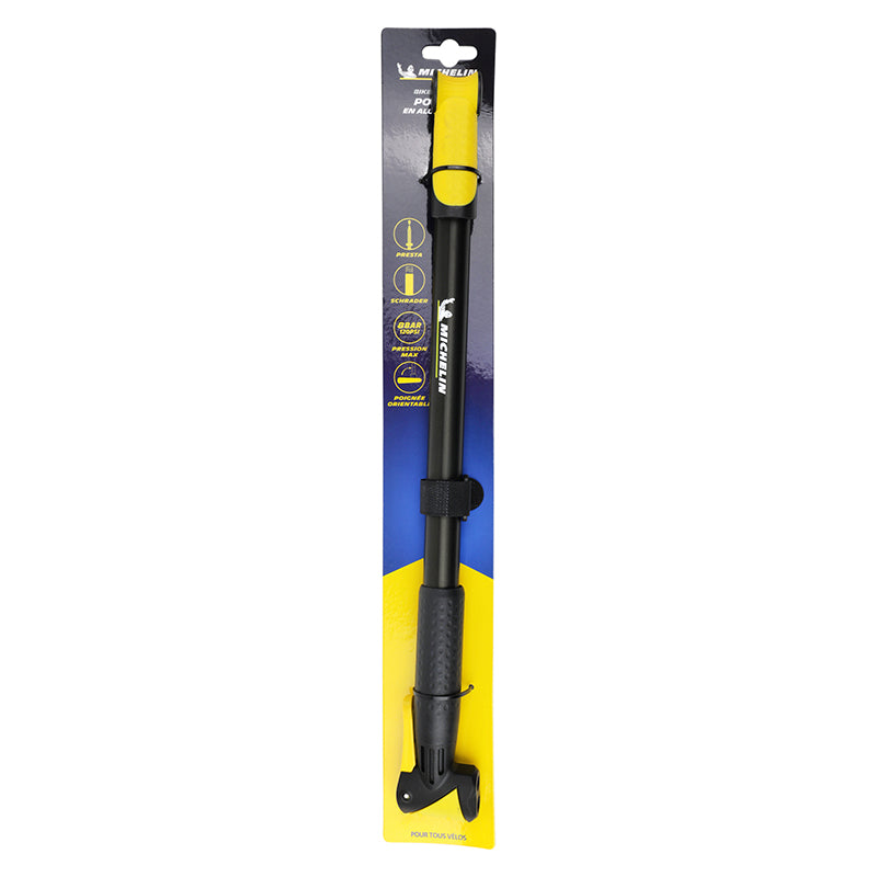 Pompe route-VTT Michelin alu noir 8 bars 440 mm – vue 4