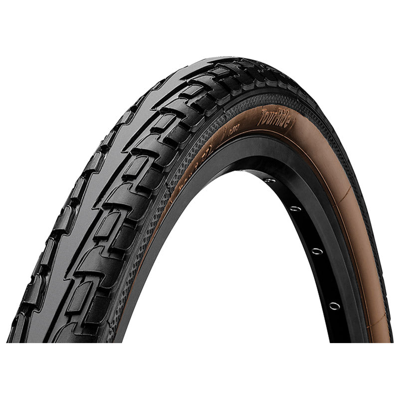 Pneu VTC Continental Ride Tour noir-beige tringle rigide – 700 x 35 (37-622)
