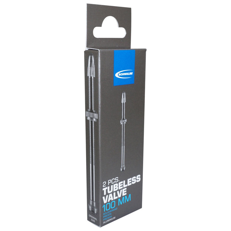 Valves tubeless Presta Schwalbe obus démontable (paire) – 100 mm