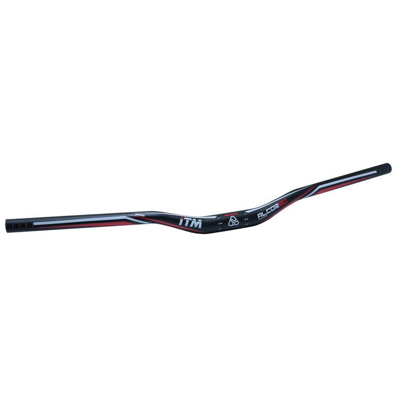 Cintre VTT demi-relevé ITM Alcor noir 31,8 mm – 740 mm