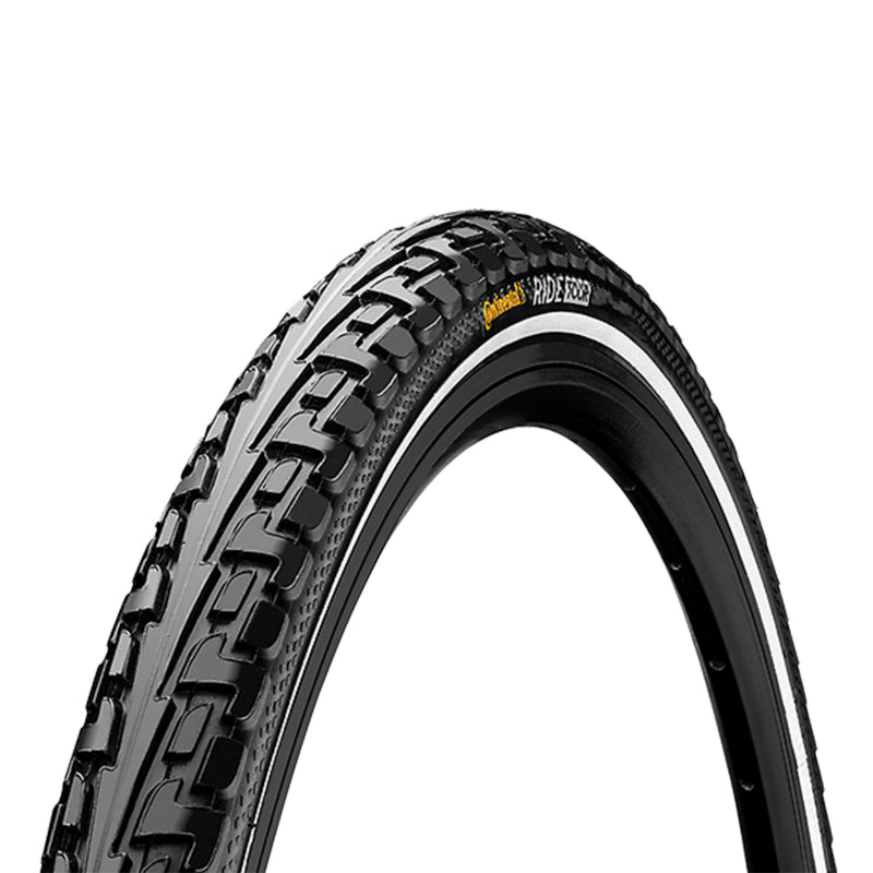 Pneu VTC Continental Ride Tour noir tringle rigide – 700 x 28 (28-622) – flanc réfléchissant