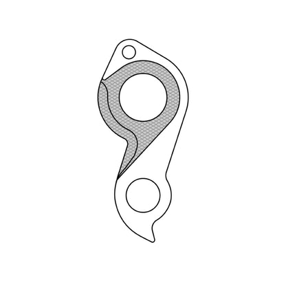 Patte de dérailleur alu Marwi GH-291 – Focus