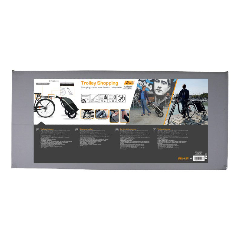 Remorque Shopping Trailer châssis alu roues 12" fixation tige de selle – vue 5