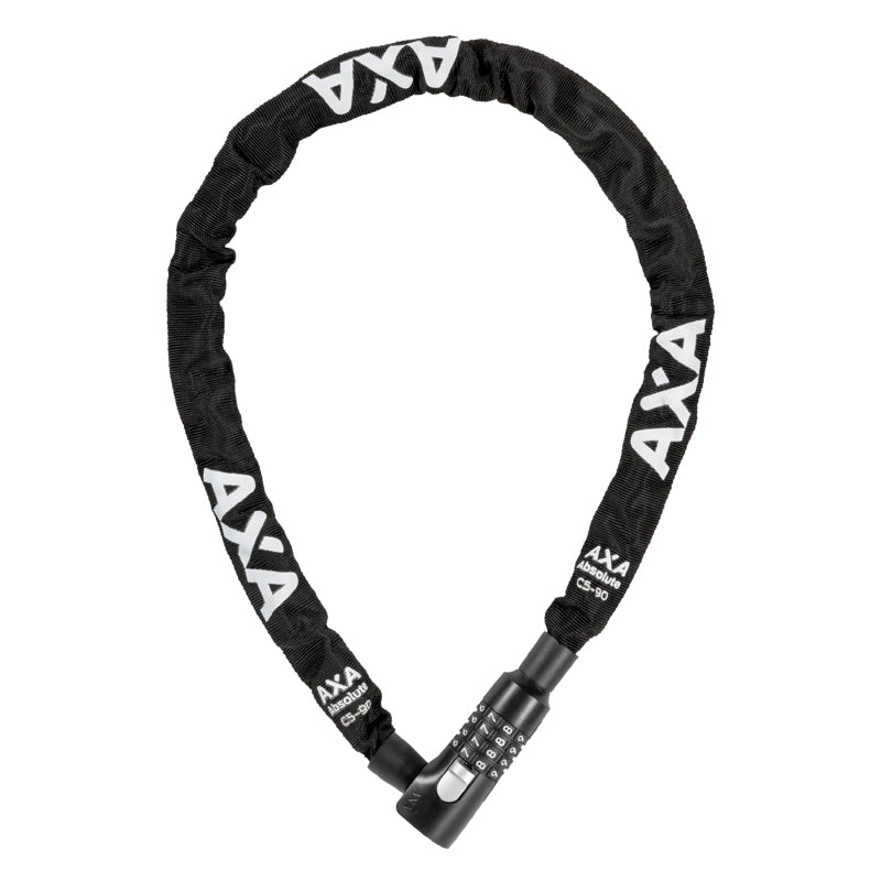 Antivol chaîne à combinaison AXA Absolute Code Ø 5 mm 90 cm noir