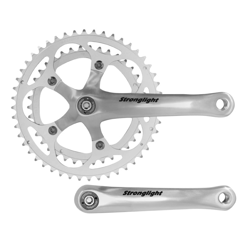 Pédalier route Stronglight Impact 9-10 v argent axe carré – 170 mm 48-38