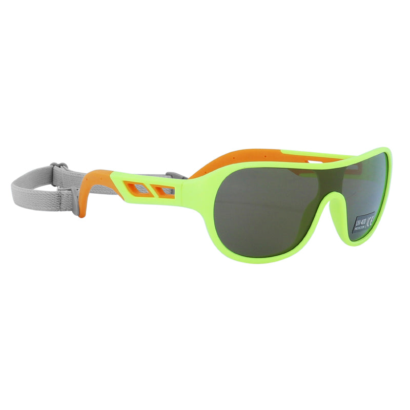 Lunettes vélo enfant Newton Kid monture jaune fluo