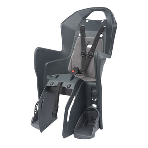 Siège enfant arrière Polisport Koolah sur porte-bagages gris 9-22 kg
