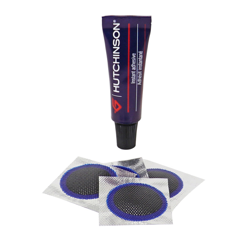 Kit de réparation tubeless VTT Hutchinson par l'intérieur 4 patchs 25 mm